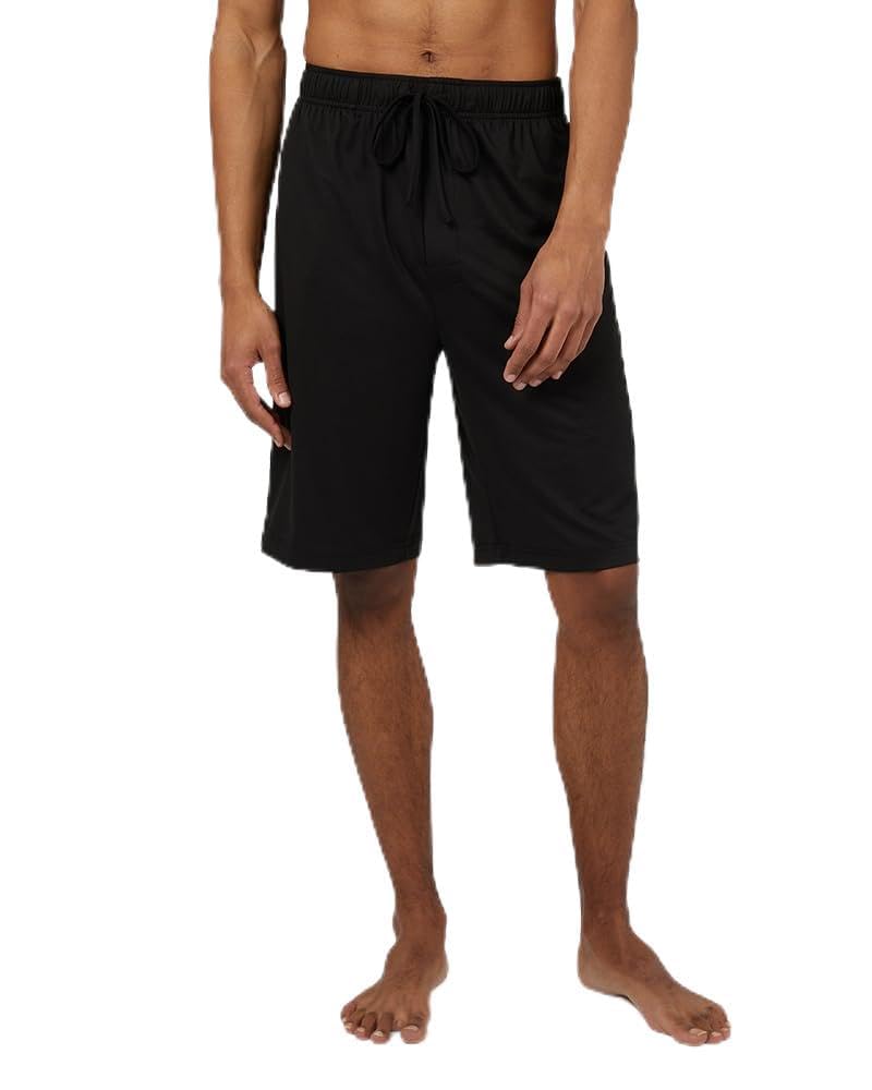 32 Degrees Cool Mens Knit Wicking Lounge Sleep Short, Black, Medium - Image 1